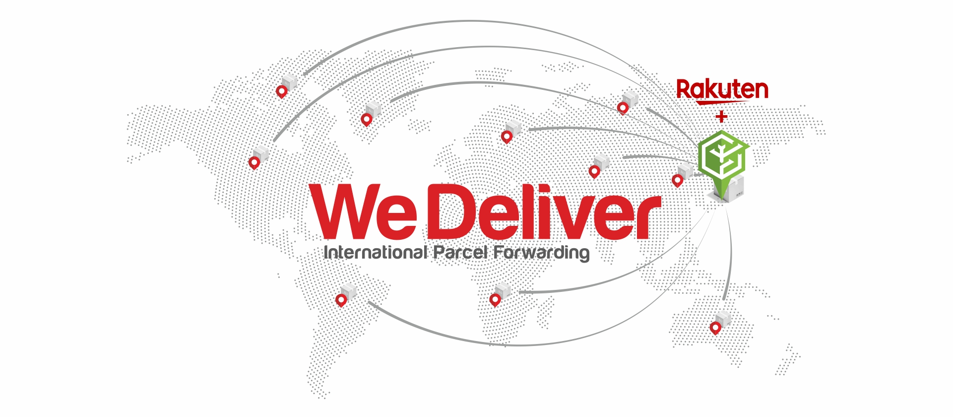 world map with rakuten japan and forward2me shipping